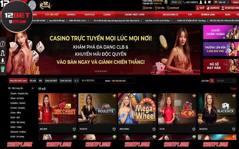 Giới thiệu về Live Casino 12BET được yêu thích tại 12BET