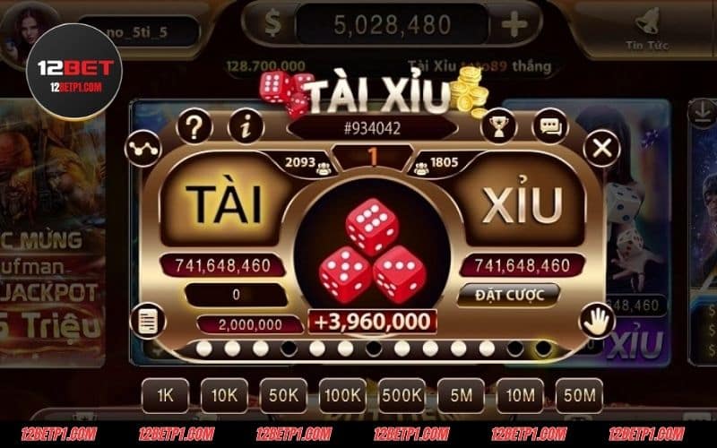 Tài xỉu 12BET mang đến những trải nghiệm thú vị và kịch tính